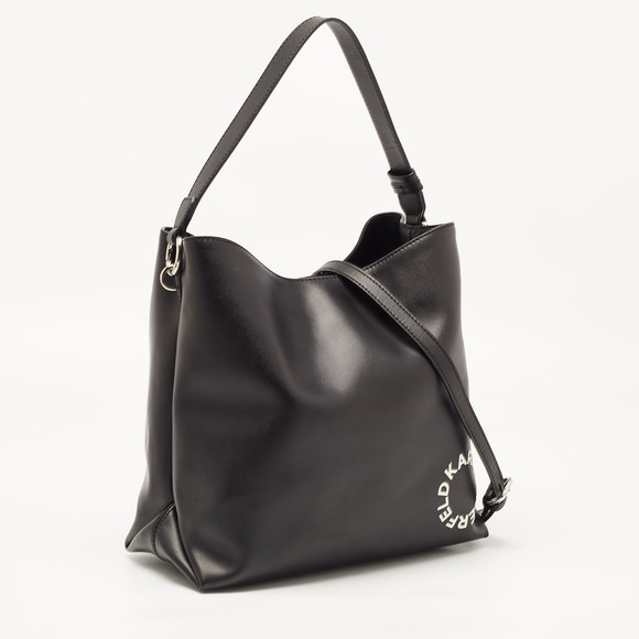 KARL LAGERFELD Black Leather Hobo - Picture 3 of 8